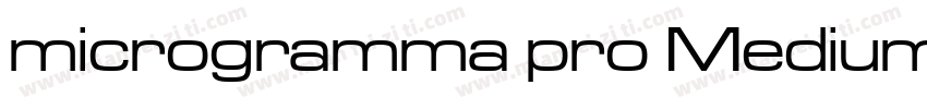 microgramma pro Medium字体转换